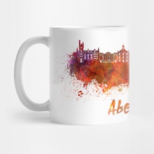 Aberdeen skyline in watercolor Mug